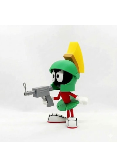 Marvin The Martian Figür Uzaylı Karakter Koleksiyon Figürü Dekoratif 3d Baskı Masaüstü Süsü 0