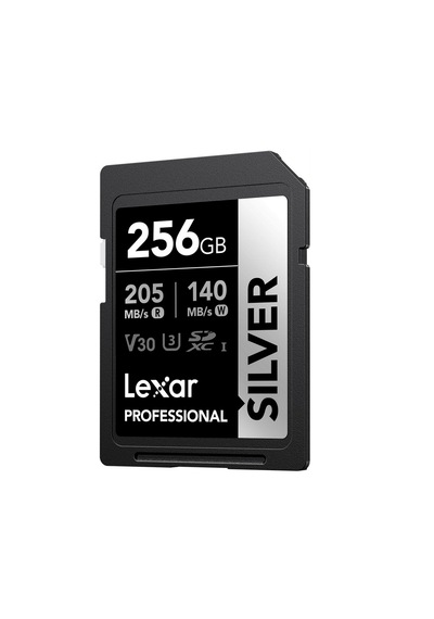 Lexar Silver 256 Gb U3 V30 4k Sd Hafıza Kartı 205 Mb/s