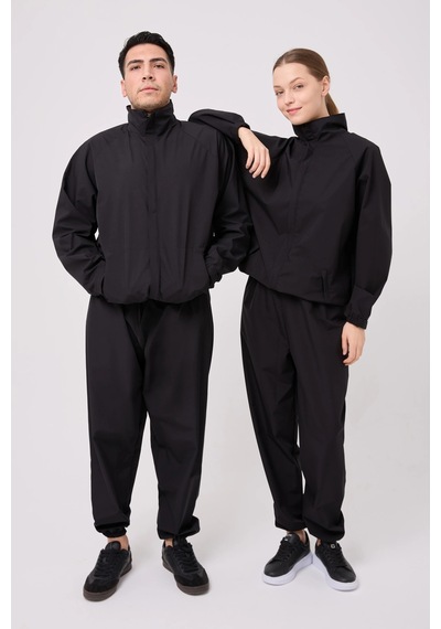Hnc Sport Unisex Nefes Alan Termal Sauna Eşofman-terleme Eşofmanı Siyah