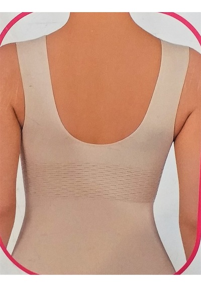 Layza Form Jakarlı Kalın Askılı Toparlayıcı Korse Atlet Ten