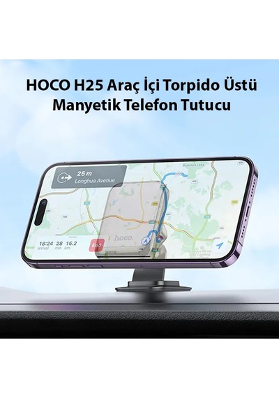 Hoco H25 Araç İçi Torpido Üstü Manyetik Telefon Tutucu- 5775