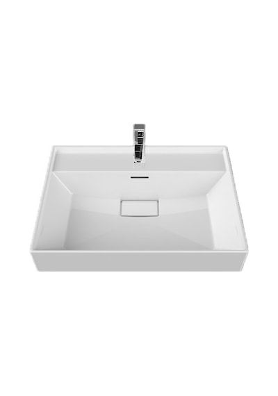 Turkuaz Seramik Sharp 60x48 cm Etajerli Lavabo