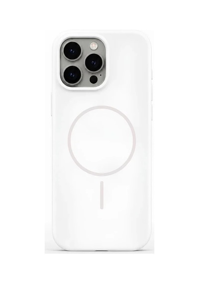 iPhone Uyumlu 16 Pro Aura Akıllı Magsafe Animasyonlu Silikon Kılıf Beyaz