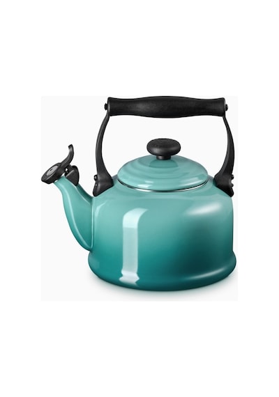 Le Creuset Geleneksel Islık Çalan Emaye Kaplı Çaydanlık, 2.1l Çaydanlıklar Blue Riviera Mavi