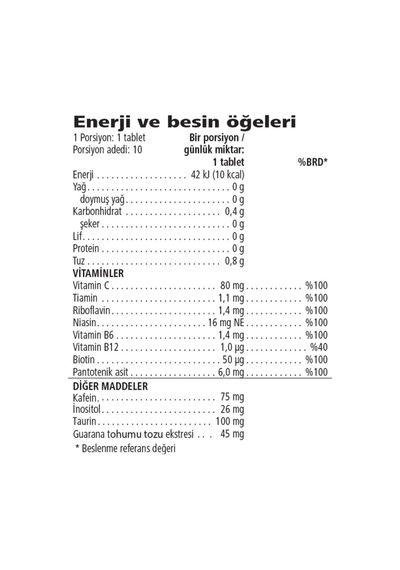 Herbalife Liftoff Limon Aromalı İçecek 10 Tablet