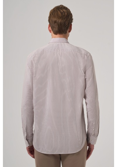 Morven Erkek Bej Pamuk Trend Çizgili Dynamic Fit Düğmeli Yaka Gömlek 26ms004006653 Bej Morven Erkek Bej Pamuk Trend Çizgili Dynamic Fit Düğmeli Yaka Gömlek 26ms004006653 Bej