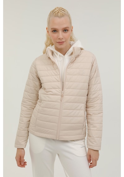 Kinetix W-SN659 BASIC PADDED COAT Ekru Kadın Mont