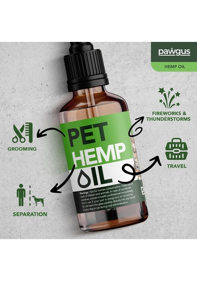 Kenevir Yağ Kedi Köpek Sakinleştirici - Stres, Hiperaktivite, Artrit, Nöbet, İştah,uyku Takviyesi