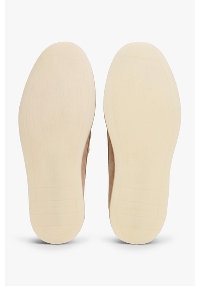 Tommy Hilfiger Erkek Dikişli Bej Süet Loafer-13418 Bej