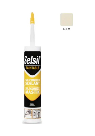 Selsil Silikonize Mastik 500gr Krem Selsil Silikonize Mastik 500gr Krem