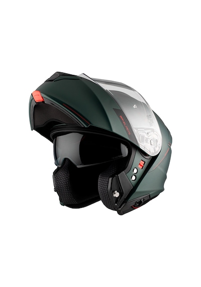 Mt Genesis Sv Solid A6 Mat Yeşil Çene Açılır Kask Yeşil