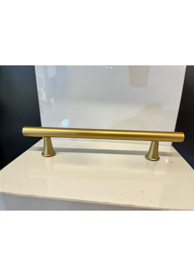 Berlin Metal Kulp 128mm Mat Altın Dolap Kapak Modern Tv Ünite Çekmece Mobilya Komidin Vestiyer Mat Altın