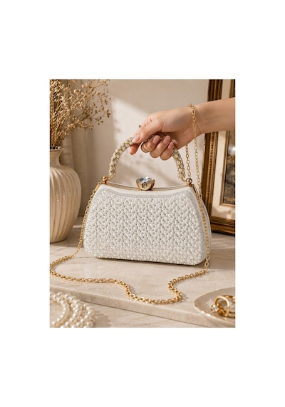 Acar Takı İncili Abiye Çanta / Taşlı Çanta Taşlı Tutma Kulp ,gelin Çantası , Nikah Kadın Abiye Çanta Beyaz İncili Gold Acar Takı İncili Abiye Çanta / Taşlı Çanta Taşlı Tutma Kulp ,gelin Çantası , Nikah Kadın Abiye Çanta Beyaz İncili Gold