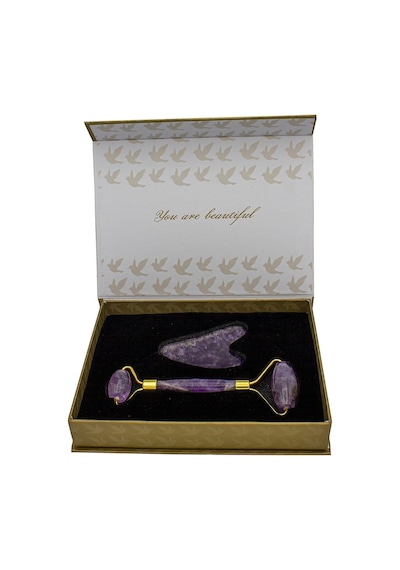 Ametist Roller  ve Gua Sha Taşı