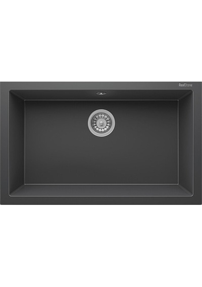 Real Stone K Serisi K013 Eviye Antrasit 77 x 47.5 CM Tezgah Altı Antrasit