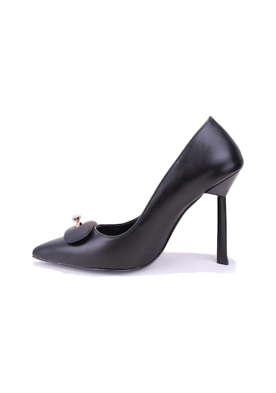 Dagoster Dza07-1170600 Siyah Stiletto Topuklu Kadın Ayakkabı 001