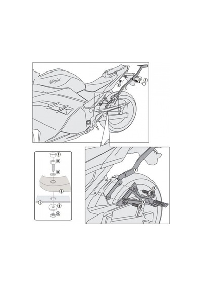 4108Fz Kawasaki Nınja 300 13-18 Arka Çanta Taşıyıcı