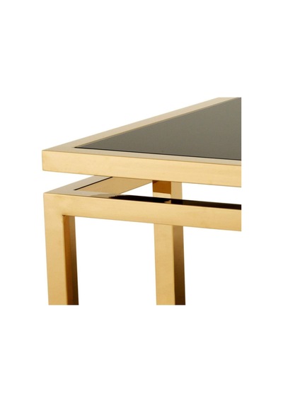 Zao Gold Metal / Cam Kare Orta Sehpa