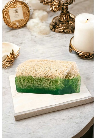 %100 El Yapımı Doğal Kabak Lifli Aloe Vera Sabun 120 Gr