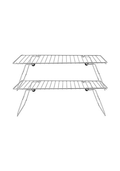 Mithra Life Metal Dolap İçi Düzenleyici Katlanabilir Raf Mıt1098 Gümüş