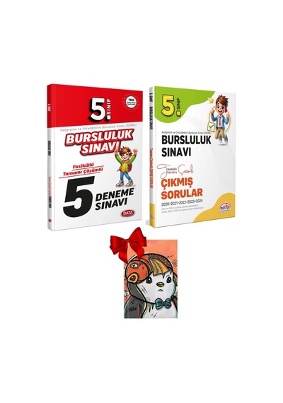 Data Yayınları 5. Sınıf Bursluluk Sınavı Çözümlü 5 Deneme Sınavı Ve Çıkmış Sorular Hediyeli