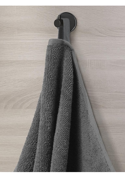 Pamuk Tekli Havlu Jakarlı Karna Home Klover - 70 X 140 Gri