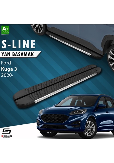 S-dizayn Ford Kuga 3 S-line Krom Yan Basamak 183 Cm 2020 Üzeri A+ Kalite