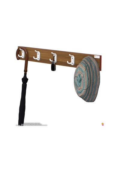 Arı 15 Kancalı Hol Askısı 3'lü Set 76,4x9,6 Cm - Şık Tasarım, Çok Amaçlı Düzenleyici Ve Yer Tasarrufu Kahverengi