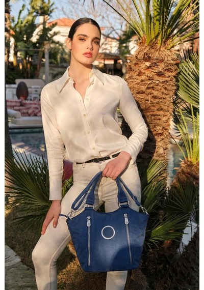 Louisiana Polo Bolsas Çapraz Askılı Kadın Çanta Mavi 1199 Mavi
