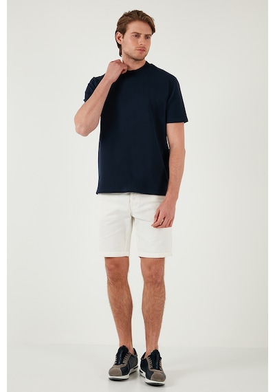 Buratti Pamuklu Bisiklet Yaka Relaxed Fit Basic Erkek T Shirt 5902610 Indigo