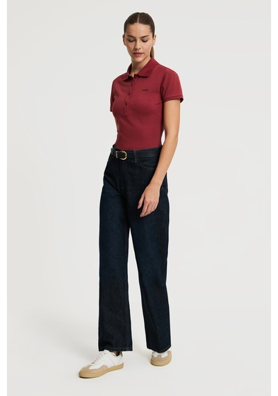 U.s. Polo Assn. Kadın Vişne Tişört Basic 50323461-vr223