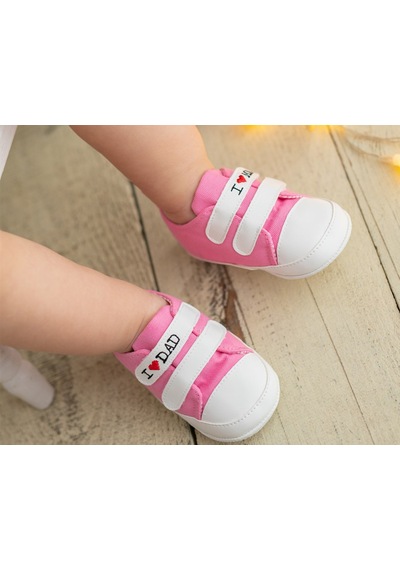 First Step Mom And Dad Bebe Patik Bebek Patik Kışlık, Anaokulu, Kreş, Ev Günlük Ayakkabı G-2287-PEMBE Pembe