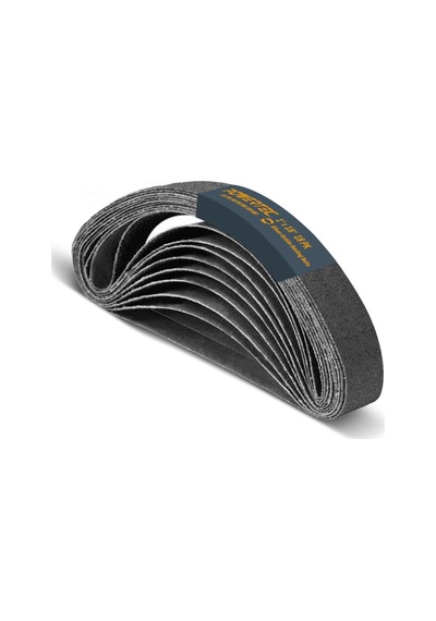 46003 Zımpara Kayışları, 2.5 X 46 Cm, 18 Adet Çeşitli Grit Seti, Silikon Karbür