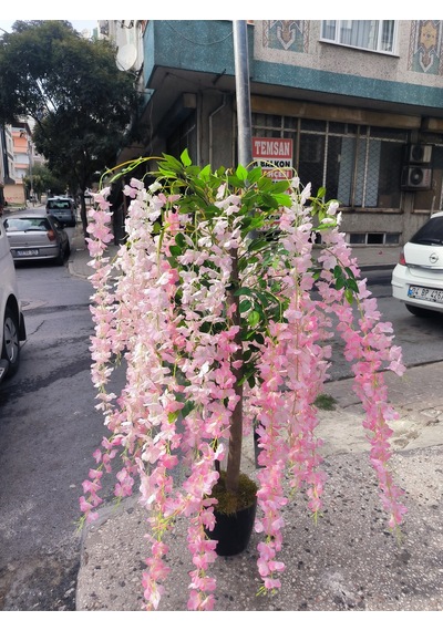 Rüzgar Yapay Çiçekçilik 120 Cm Pembe Akasya Ağacı Pembe