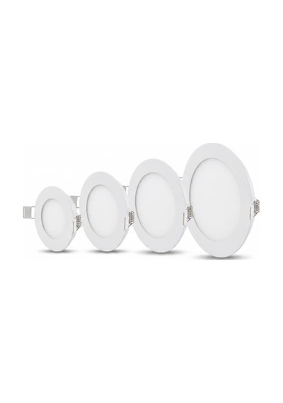 Tr Cata Ct-5144b 3 Watt 6400k Beyaz - Slim Sıva Altı Led Panel Armatür - İnce Kasa Yuvarlak Tavan Spot Lambası, Tra Genel