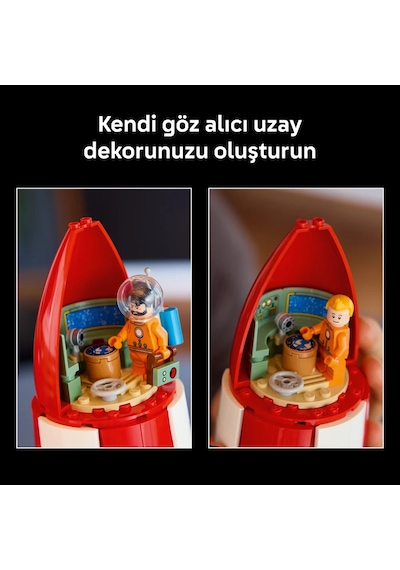 LEGO® Ideas Tintin® Ay Roketi 21367 - Yetişkinler için Dekoratif Model Yapım Seti (1283 Parça)