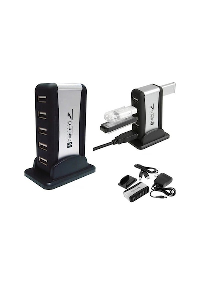 7 Port Usb Çoklayıcı Usb Hub Çoğaltıcı Adaptörlü Pc Notebook