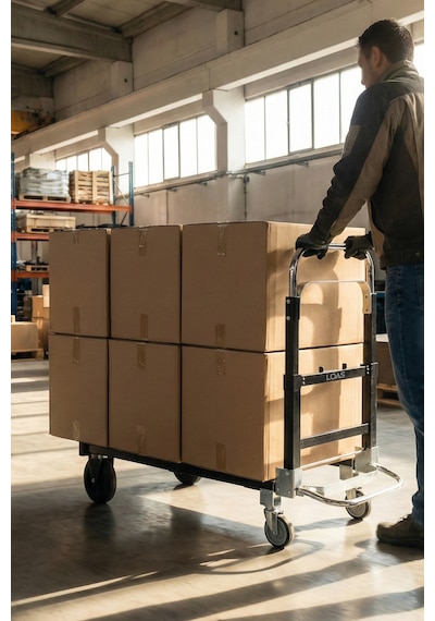 Loas Lskta220 Yatay 220kg/dikey 90kg Katlanır Paket Taşıma Arabası