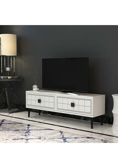 Tsa1201b - Yuka Tv Stand Beyaz 120cm Beyaz Tsa1201b - Yuka Tv Stand Beyaz 120cm Beyaz