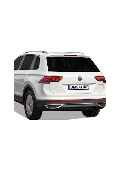 Omsa Vw Tiguan Krom Egzoz Çerçevesi 3 Parça 2020 Ve Sonrası