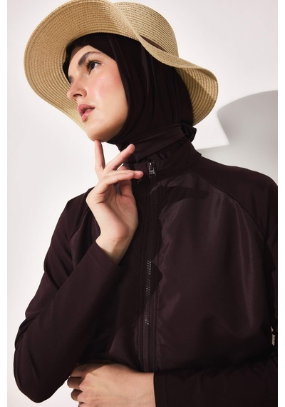 Defacto Regular Fıt 5li Kahverengi Burkini Mayo G8897ax26smbn340 Kahve-bn340