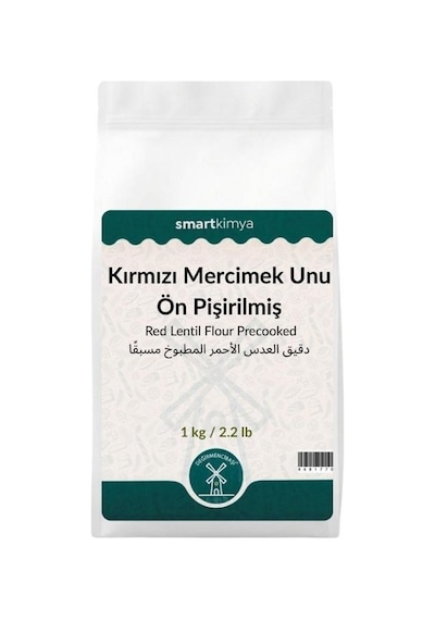 Ön Pişirilmiş Kırmızı Mercimek Unu 1 Kg