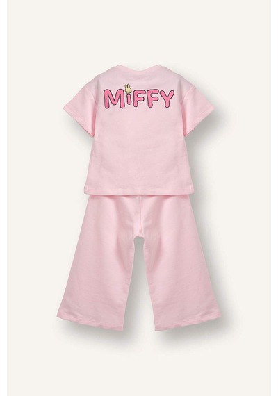 Defacto Miffy Tişört Alt 2'li Takım Kız Bebek H2760A526SP