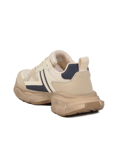 United Colors Of Benetton Bej Fileli Hafif Bağcıklı Unisex Spor Ayakkabı Bnı-10280 G