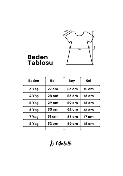 Le Mabelle Mint Çizgili Kız Çocuk Poplin Elbise - Juno Mint