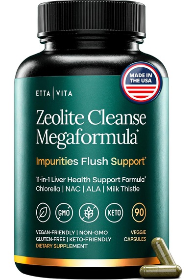 Etta Vita Zeolite Cleanse Megaformula 90 Veggie Kapsül Orijinal Usa Menşeii