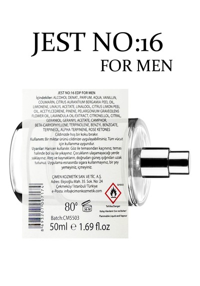 Jest No:16 Edp For Men