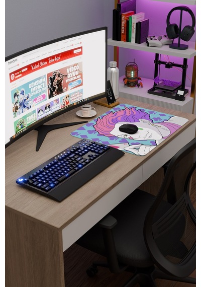 Hunter Hunter Anime V3 - 48x40 Xl Gaming Kauçuk Kaymaz Taban Mouse Pad Fare Altlığı