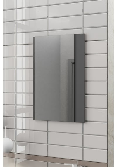 Biani Minila 45 cm Banyo Dolabı,Seramik Lavabolu, Aynalı,Lavabo Dahil,Mdf,Mat Gri Biani Minila 45 cm Banyo Dolabı,Seramik Lavabolu, Aynalı,Lavabo Dahil,Mdf,Mat Gri
