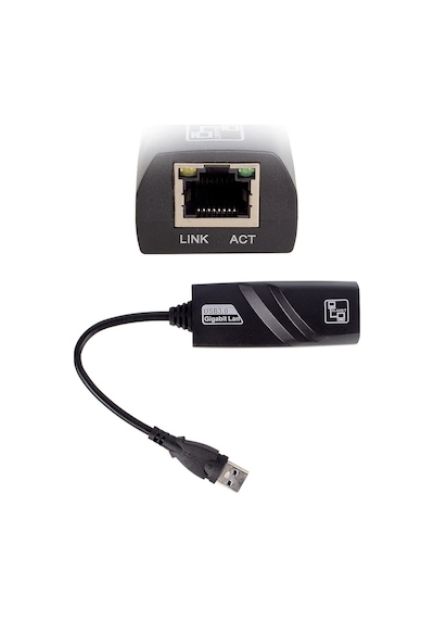 POWERMASTER PM-16299 USB 3.0 TO ETHERNET 10/100/1000MBPS GİGABİT ETHERNET ÇEVİRİCİ ADAPTÖR